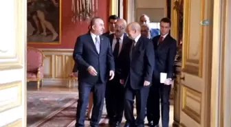 Bakan Çavuşoğlu, Fransız Mevkidaşı Le Drian ile Görüştü