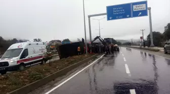 Mudurnu'da Trafik Kazası: 1 Yaralı