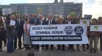 İbb Önünde Ağaç Kesme Protestosu