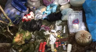 Amanoslar'da PKK Sığınağında Patlayıcı Ele Geçirildi