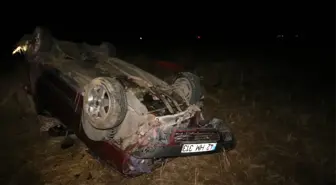 Otomobil Şarampole Devrildi: 1 Ölü, 3 Yaralı