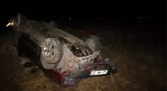Otomobil Şarampole Devrildi: 1 Ölü, 3 Yaralı