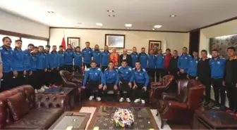 Kızılcabölükspor'dan Büyükşehir Belediye Başkanına Ziyaret