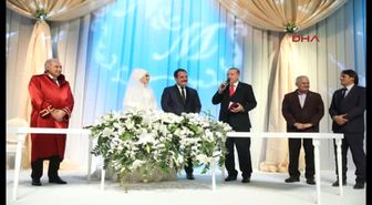 Cumhurbaşkanı Erdoğan Nikah Şahitliği Yaptı