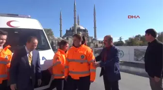 Edirne Belediyesi'nin İlk Kadın Ambulans Şoförü