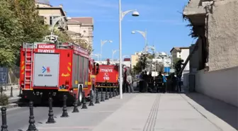 Gaziantep'te Kullanılmayan Barakada Yangın