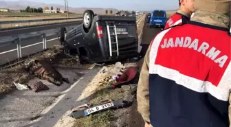 Bariyere Çarpan Araçtan Fırlayan 1 Kişi Öldü, 2 Kişi Yaralandı