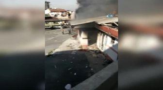 Uyuşturucu Madde Bağımlılarının Yaşadığı Ev Alev Alev Böyle Yandı