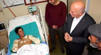 Erzurum Belediye Başkanı Sekmen'den Elleri Kesilen Çobana Destek Sözü