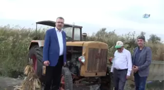 67 Yıllık Antika Traktörle Tarlasını Sürüyor