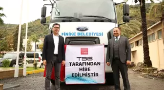 TBB'den Finike Belediyesi'ne Araç Desteği