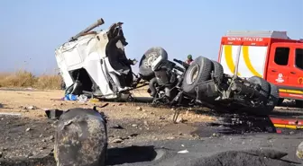 Şarampole Yuvarlanan Tırın Dorsesiyle Birlikte Uçuruma Yuvarlandı