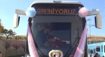 Vatman Çiftin Gelin Arabası Tramvay Oldu