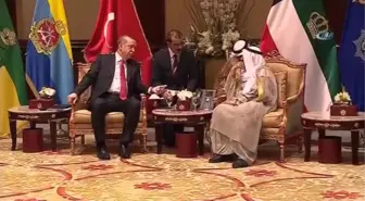 Cumhurbaşkanı Erdoğan, Kuveyt Emiri El Sabah ile Görüştü