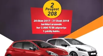 3 Bin TL'ye Peugeot Otomobil Kazanma Fırsatı