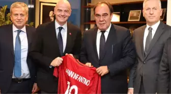 Infantino ve Demirören Basın Toplantısı Düzenliyor...