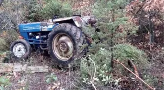 Takla Atan Traktörün Sürücüsü Yaralandı