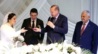 Cumhurbaşkanı Erdoğan ve Binali Yıldırım, Nikah Törenine Katıldı