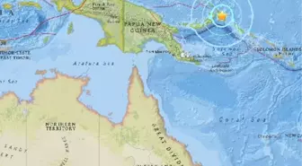 Papua Yeni Gine Yakınlarında 6.0 Büyüklüğünde Deprem