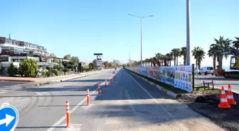 Konyaaltı Sahil Yolunun Güney Şeridi Trafiğe Kapatıldı