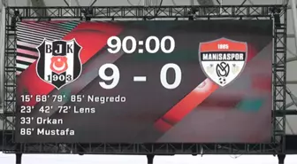 Beşiktaş'tan 9 Gol Yiyen Manisaspor, 2 Sezon Önce de Trabzonspor'a 9-0 Yenilmişti