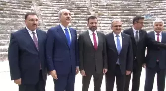 Bakan Kurtulmuş, Aspendos Tiyatrosu ve Side Antik Kentini İnceledi