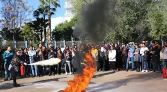 Akdeniz Üniversitesi'nde Yangın Tatbikatı