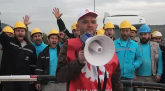 Bilecik'te Cam İşçileri Eylem Yaptı