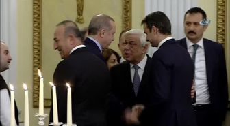Cumhurbaşkanı Erdoğan, Yunanistan'da Resmi Akşam Yemeğine Katıldı