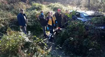 Beykoz'da Yoldan Çıkan Lüks Otomobil, Metrelerce Aşağı Uçtu