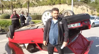 Hurdaya Dönen Araçtan Burnu Kanamadan Çıktı