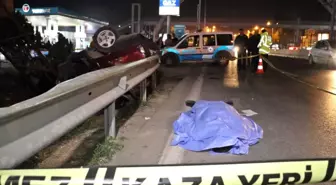 Otomobil Bariyerlere Çarparak Takla Attı: 1 Ölü, 3 Yaralı