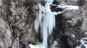 Ağrı'da Şelale ve Dere Dondu