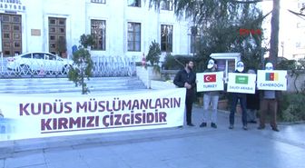 İstanbul Kudüs Platformu Üyelerinden 'Kudüs' Protestosu