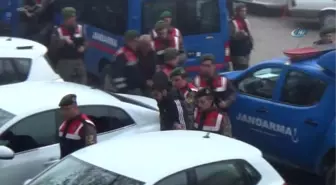 Kütahya'da Yanmış Otomobilde 2 Ceset Bulunması ile İlgili Gözaltına Alınan 3 Zanlı Adliyeye Sevk...