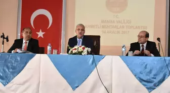 Vali Güvençer 2017 Yılı Son Muhtarlar Toplantısını Ahmetli'de Yaptı