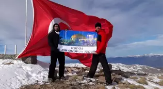 Kudüs İçin 2 Bin 812 Rakımlı Kösedağ'a Tırmandılar