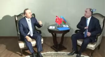 Dışişleri Bakanı Çavuşoğlu, Bakü'de- Çavuşoğlu, Memmedyarov ve Zarif ile Görüştü