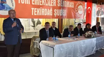 Başkan Albayrak Disk-Tüm Emekliler Sendikası Tekirdağ Şubesi'nin Açılış Törenine Katıldı