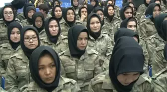 75 Afgan Kadın Subay Antalya'da Eğitimlerini Tamamlayıp Belgelerini Aldı