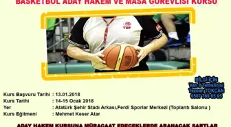 Van'da 'Basketbol Aday Hakem Kursu' Açılıyor