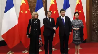 Macron ile Jinping Pekin'de Bir Araya Geldi