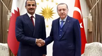 Cumhurbaşkanı Erdoğan, Katar Emiri Şeyh Temim Bin Hamad Al Sani ile Bir Araya Geldi