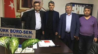 Türk Büro-Sen'den Merkez İlçe Başkanlığı'na Ziyaret