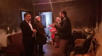 AK Parti'den Yangın Mağduru Aileye Ziyaret