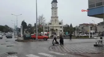 Manisa Kırkağaç'ın Yüksek Kesimleri Beyaza Büründü