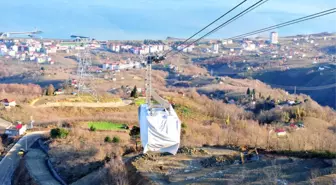 Karadeniz'in En Uzun Mesafeli Teleferiğinde İlk Deneme Yapıldı