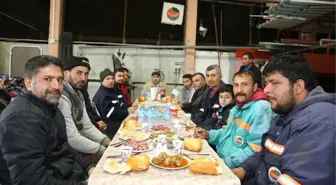 Başkan Sarıoğlu, Fen İşleri Personeliyle Yemek Yedi