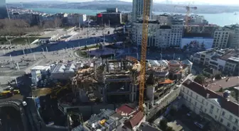 Taksim Camii İnşaatında Çalışmalar Hızla Devam Ediyor