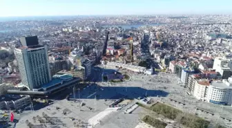 Taksim Camii'nin İnşaatındaki Son Durum Havadan Görüntülendi